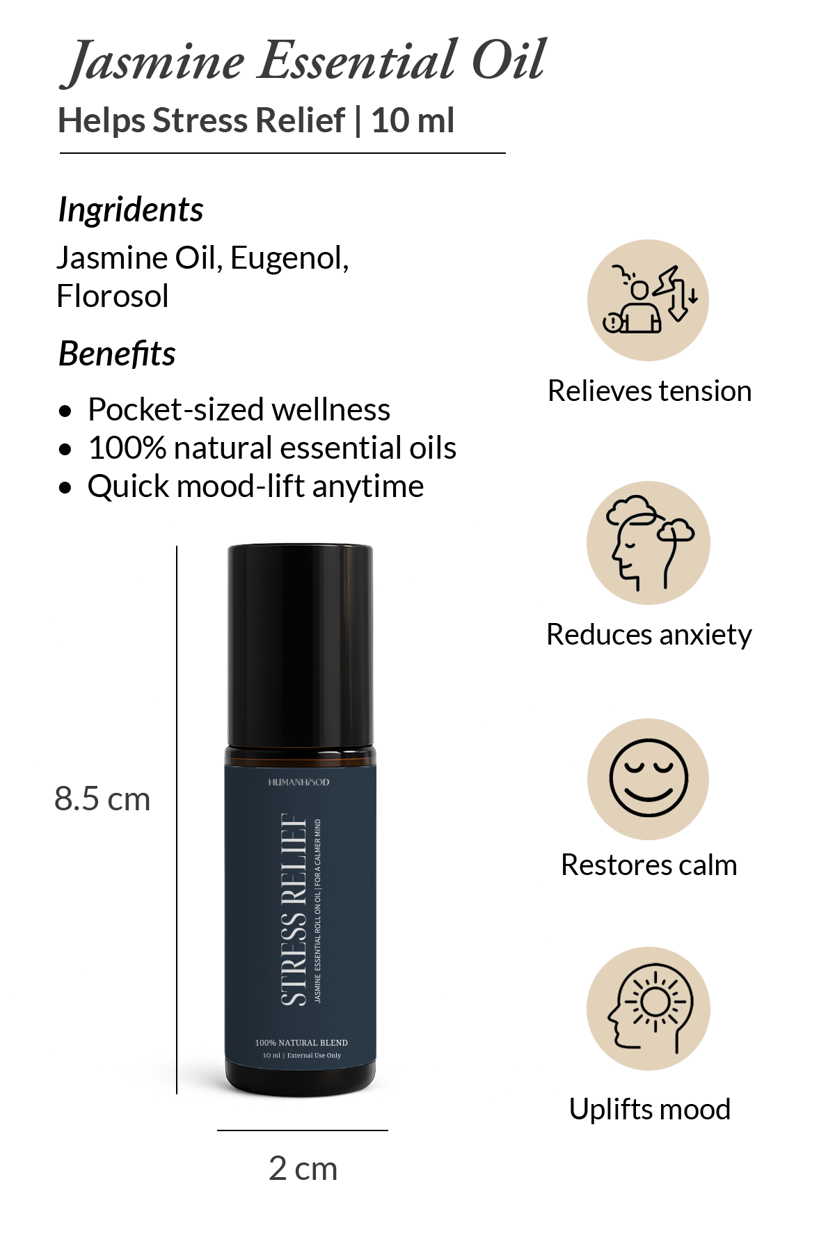 Aromatherapy | Stress Relief Jasmine Roll On