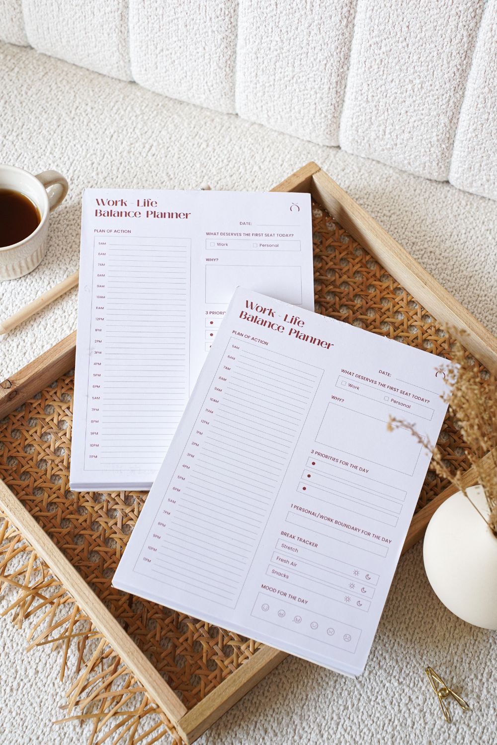 Work Life Balance Daily Planner