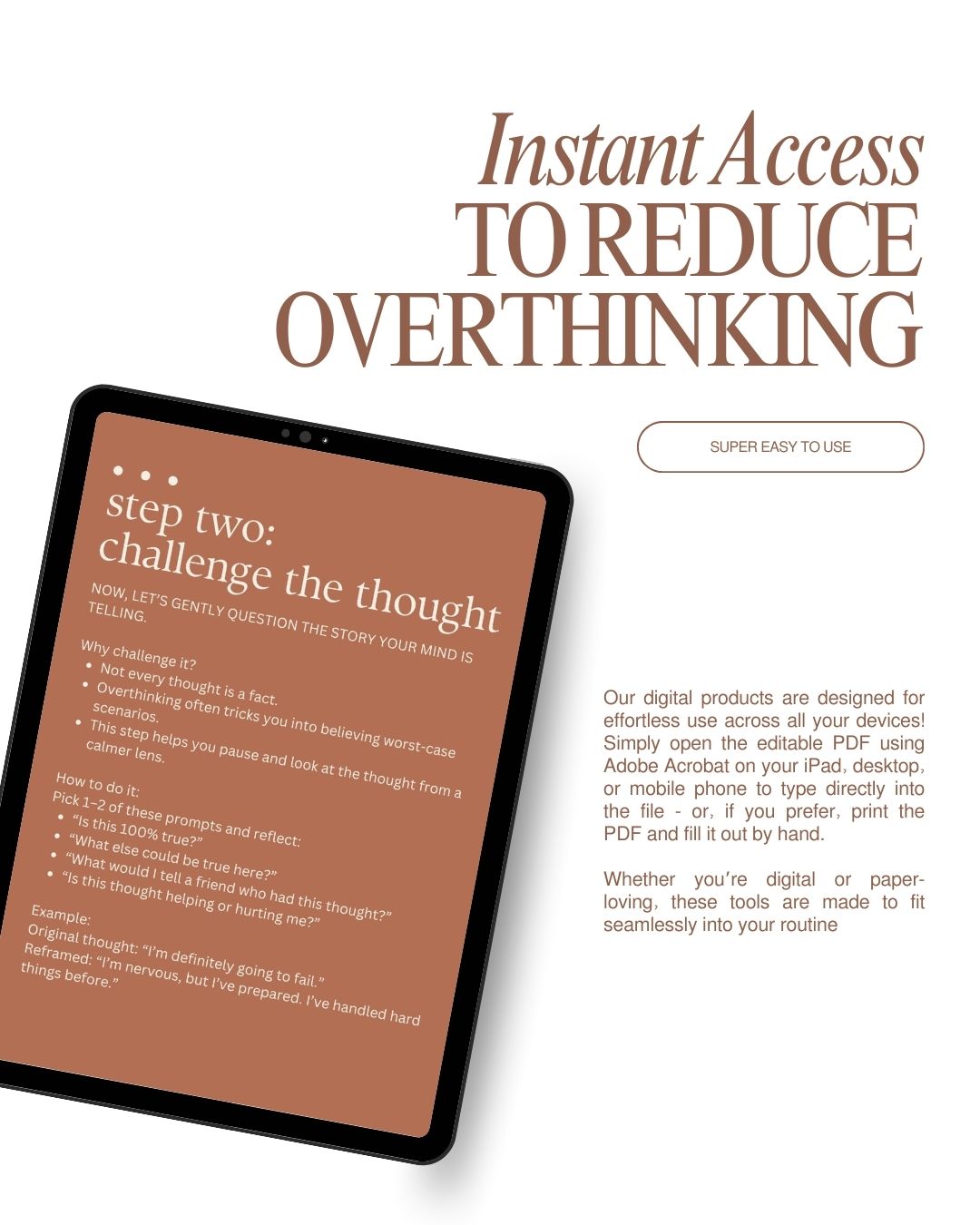 3 Step Overthinking Reset Guide