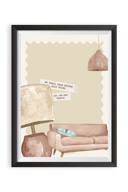 No Small Talk Wall Art