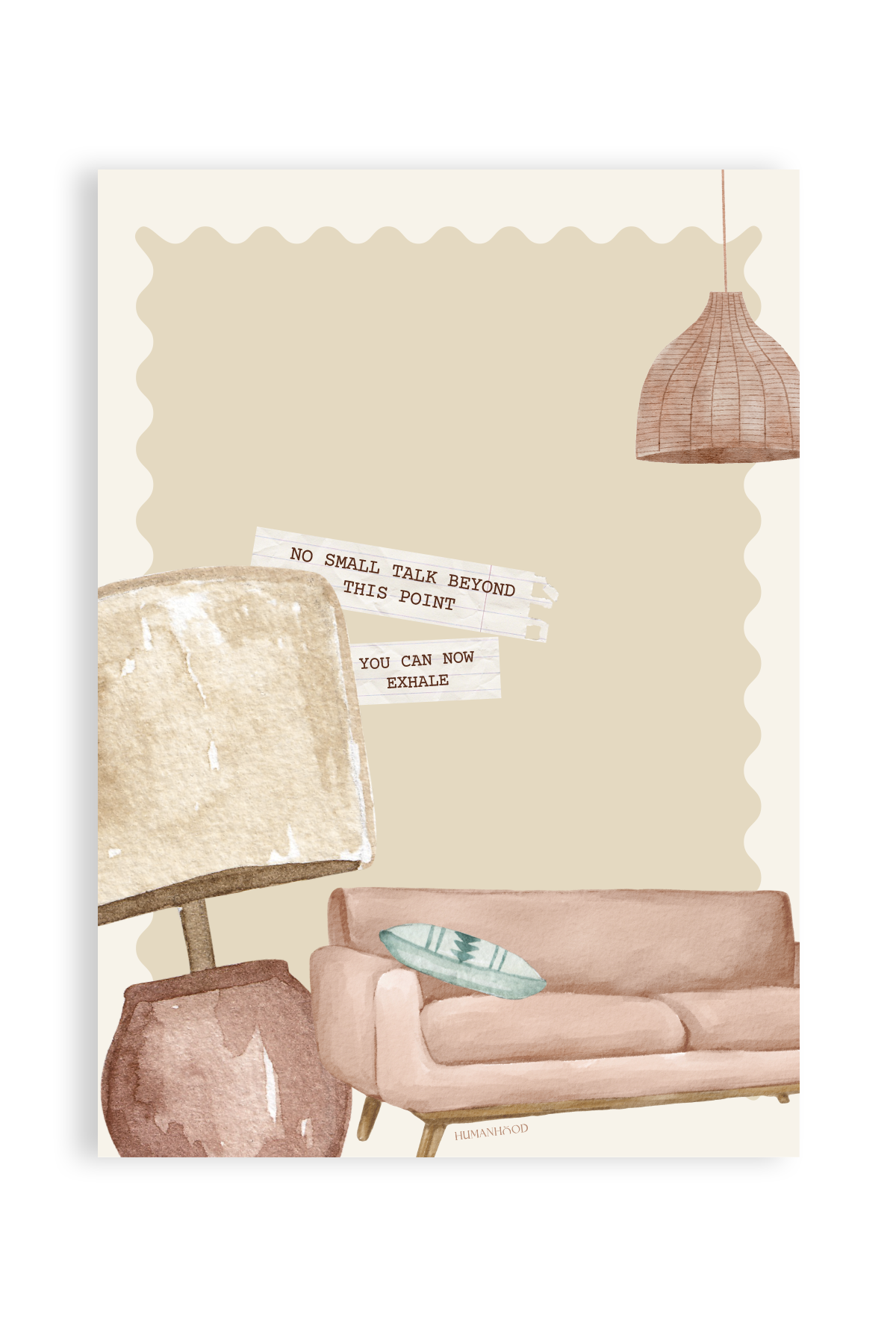 No Small Talk Wall Art