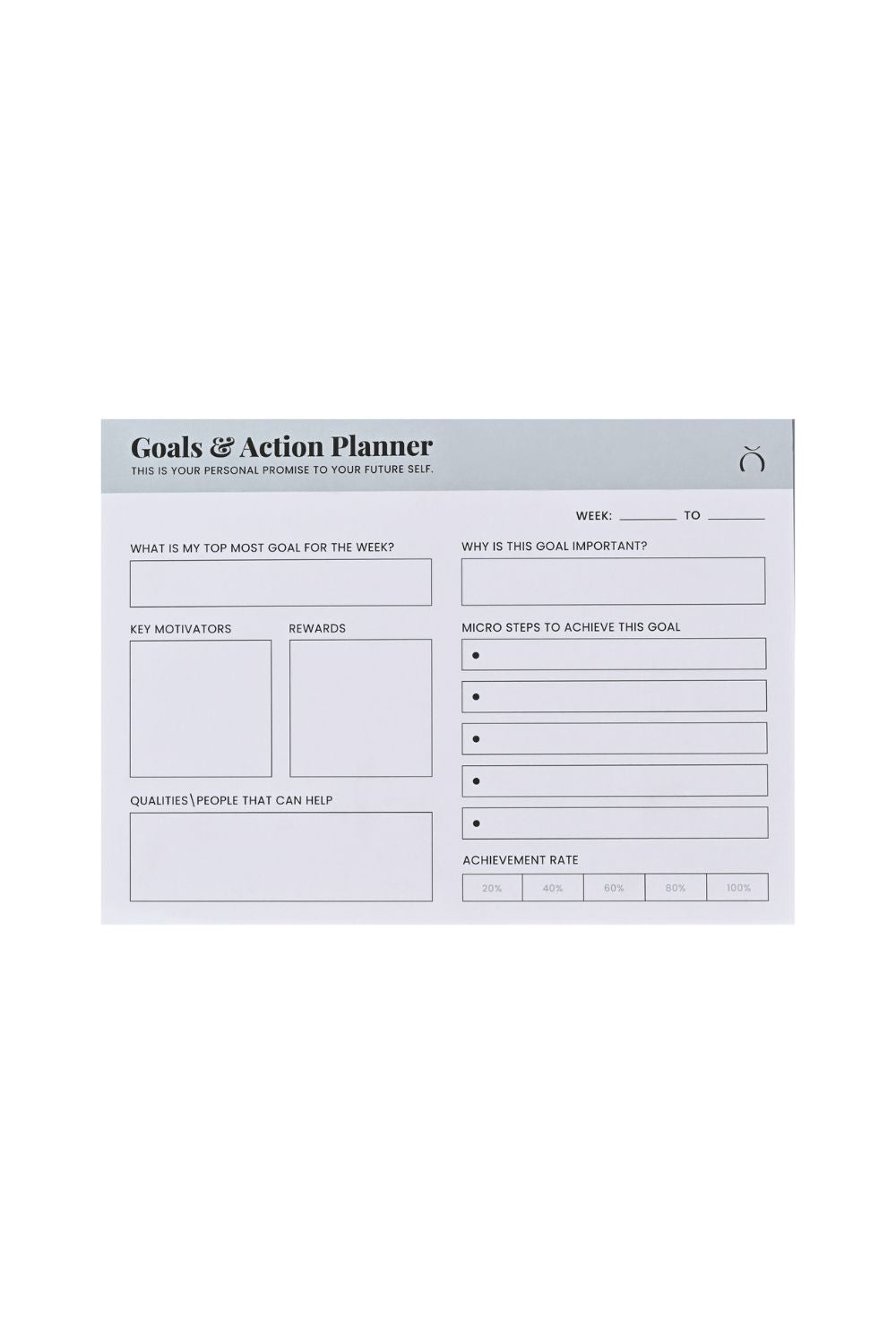 The Plan and Achieve Notepad