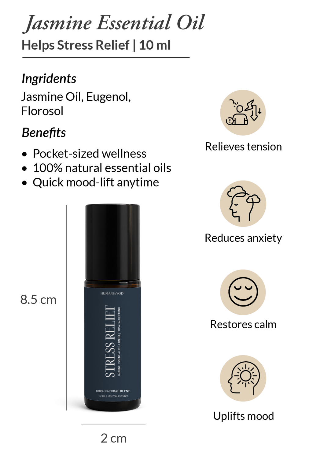 Aromatherapy | Stress Relief Jasmine Roll On
