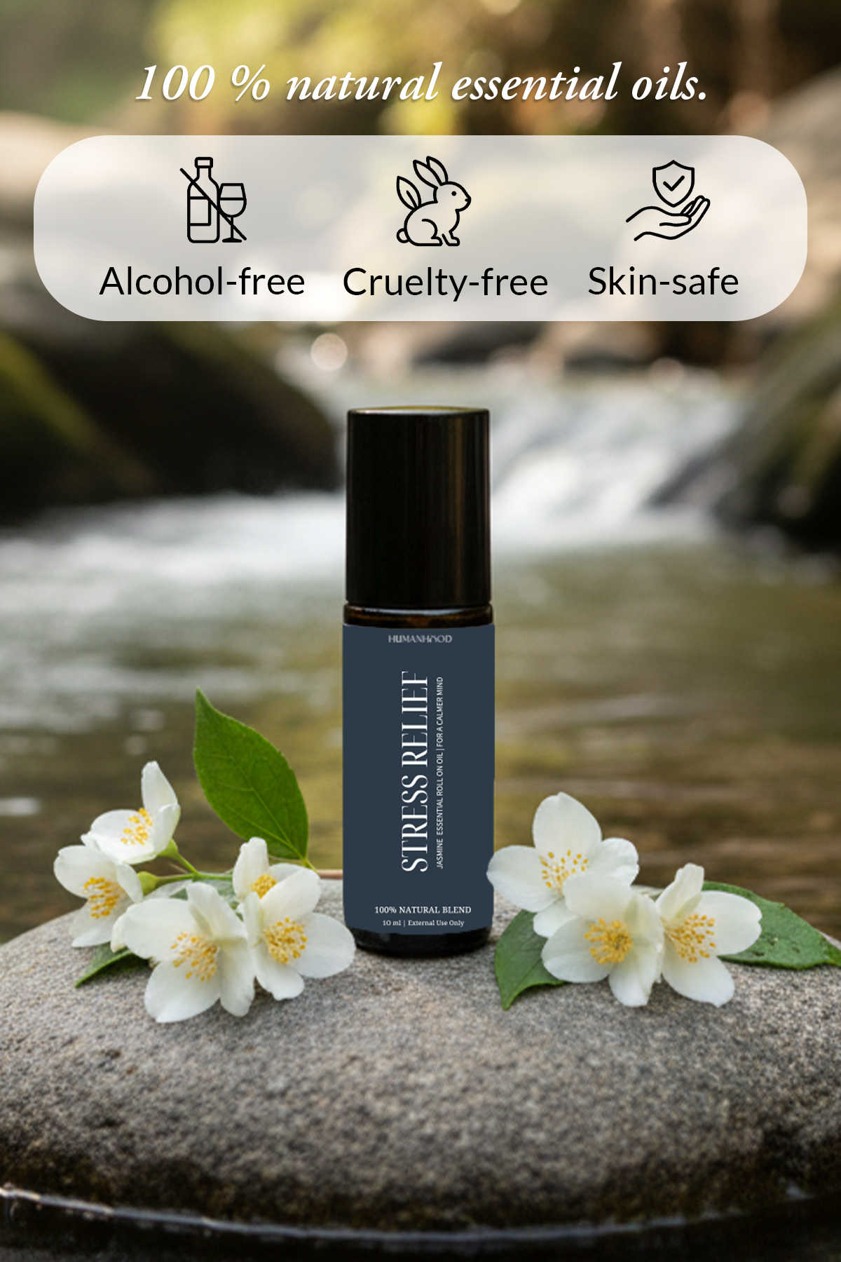 Aromatherapy Roll Ons | Set of 3 - Peppermint, Jasmine & Lavendar