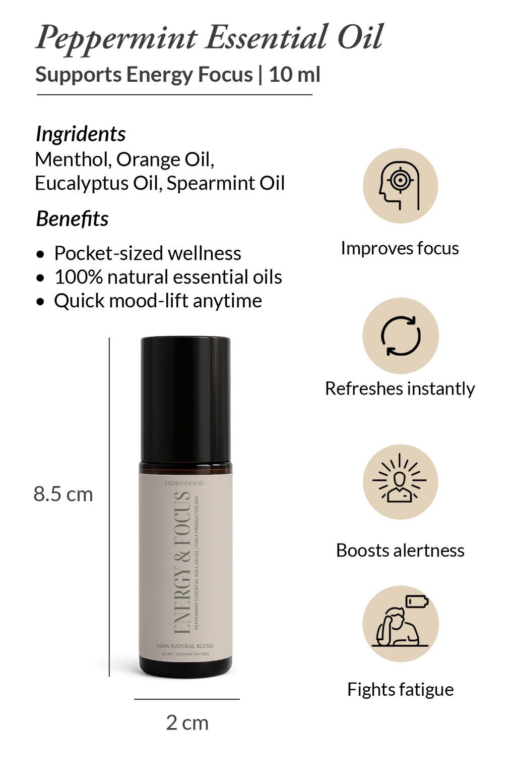 Aromatherapy | Energy & Focus Peppermint Roll