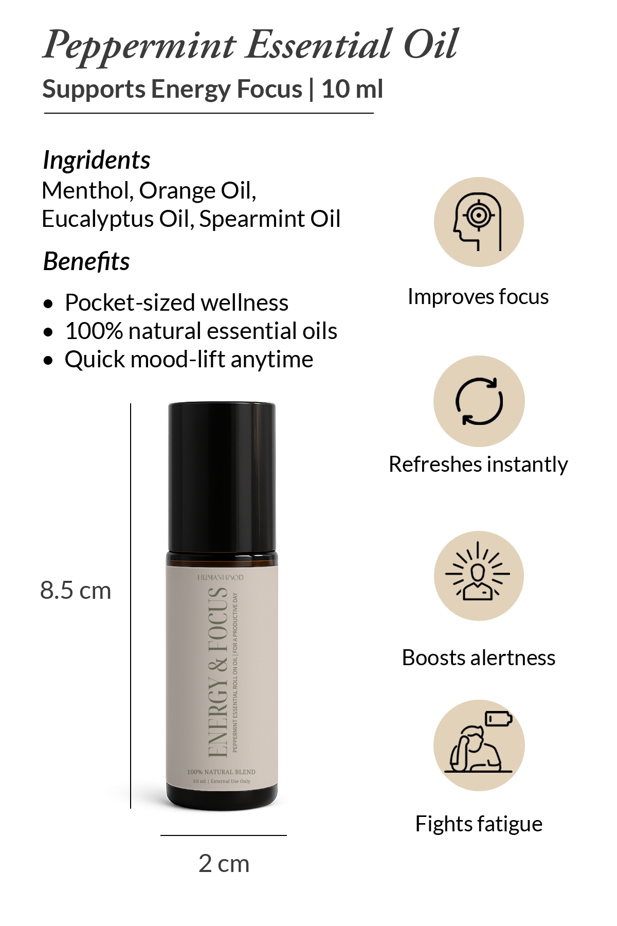 Aromatherapy | Energy & Focus Peppermint Roll