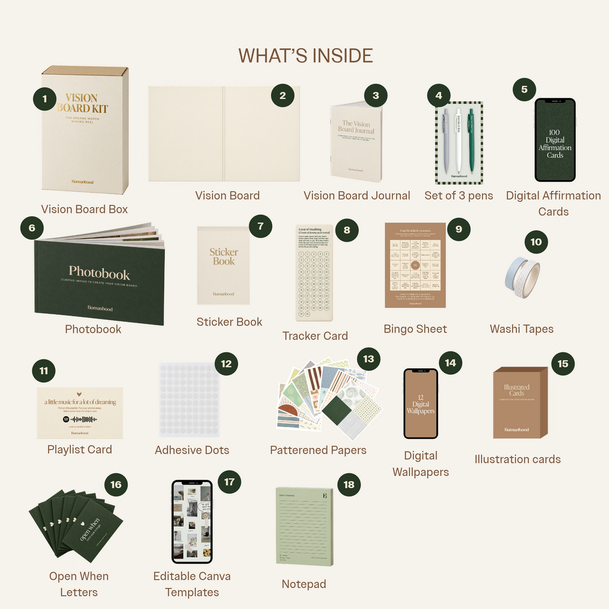 2027 DIY Vision Board Kit - Luxe