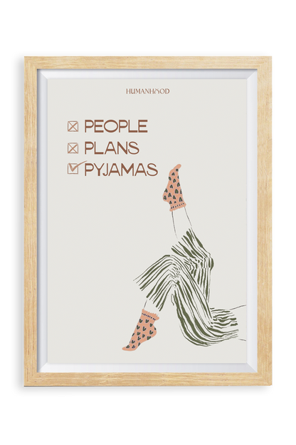 People Plans Pyjamas Wall Art